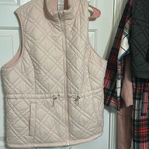Time and Tru Pink Insulated Vest Sz 1x 16w-18w